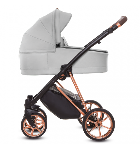 Babyactive Musse - wózek wielofunkcyjny, zestaw 2w1 z opcją 3w1 i 4w1 | Ultra Zen - Rose Gold